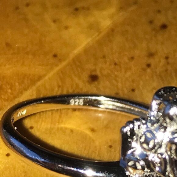 Natural Jade Sterling Silver Dragon Ring Size 8 - Picture 5 of 8